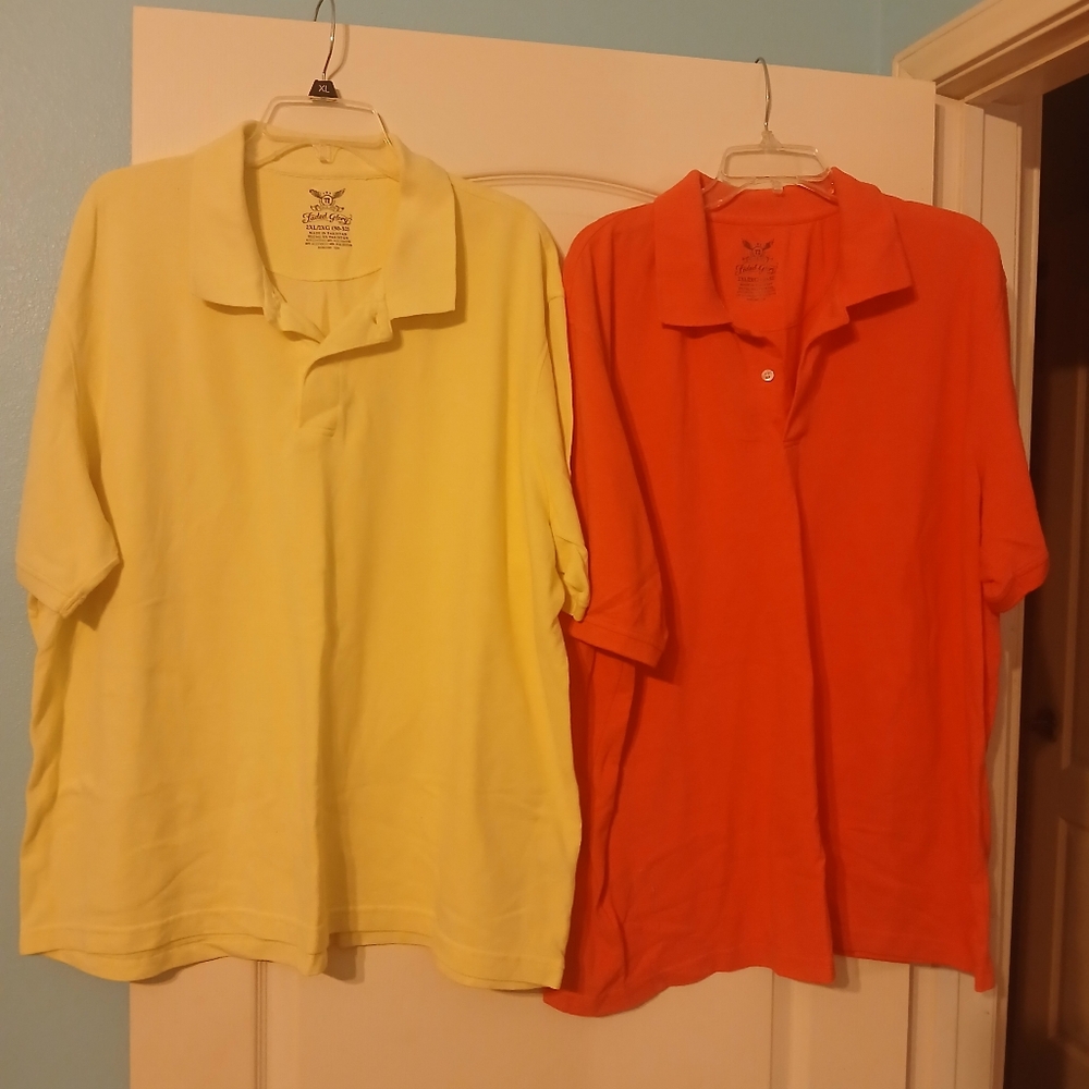 Yellow and Salmon Polo Shirts